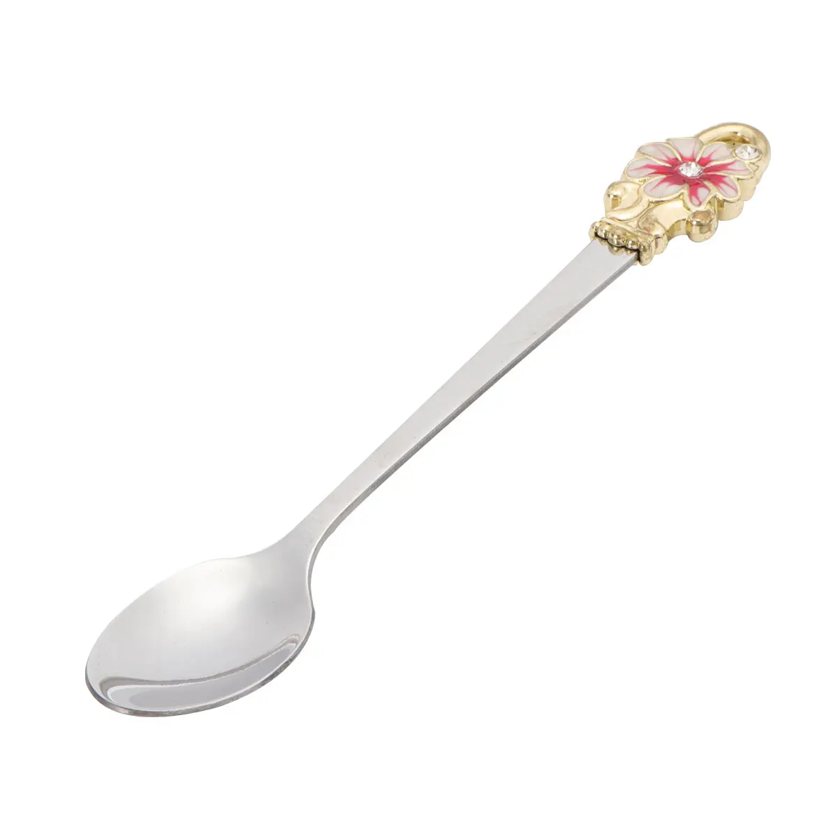 

Enamel Coffee Spoons Dessert Scoops Kitchen Stainless Steel Stirring
