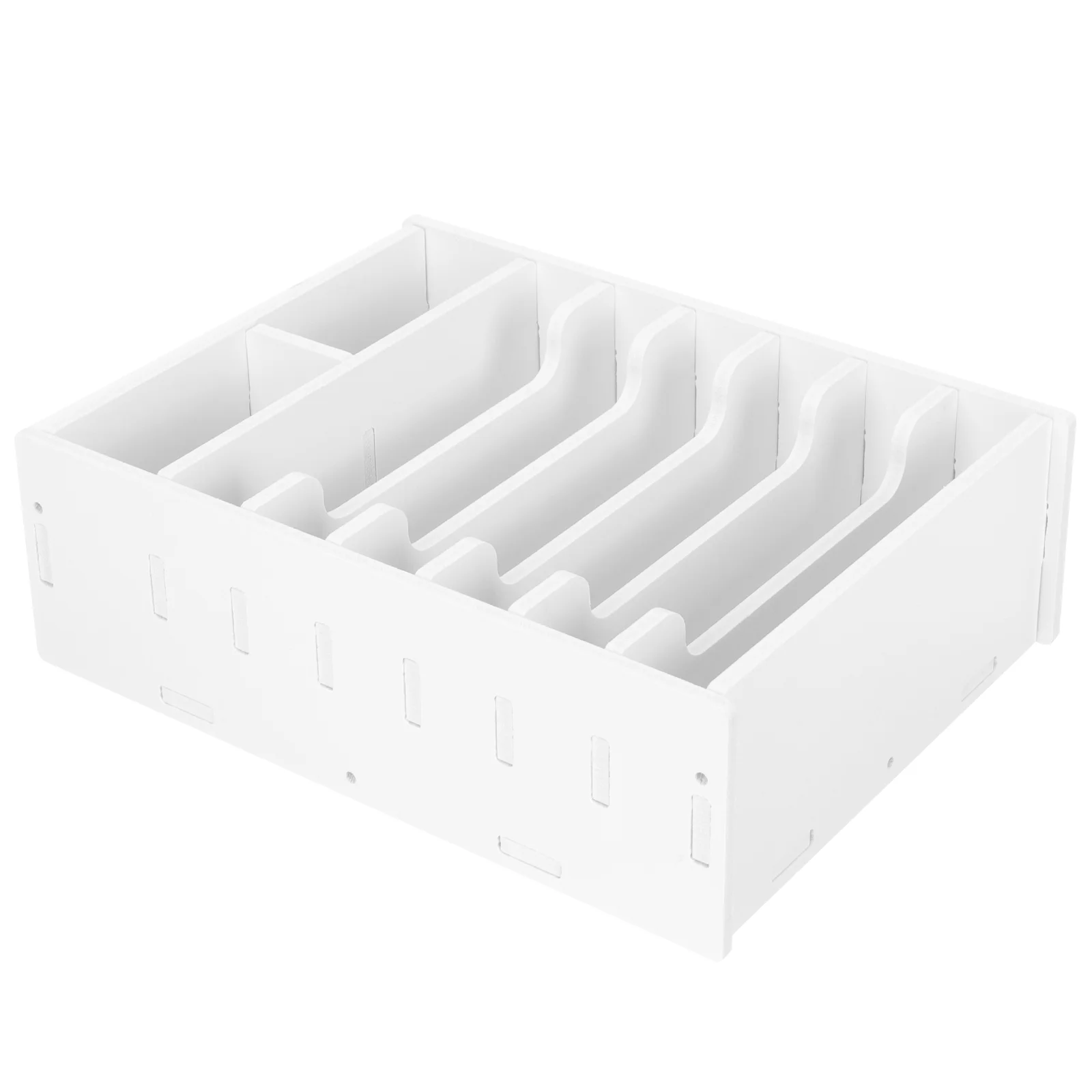 

Receipt Storage Box Currency till Desktop File Organizer Ticket Case Cashier Drawer Tray Classroom Wooden Holder Multi-grid