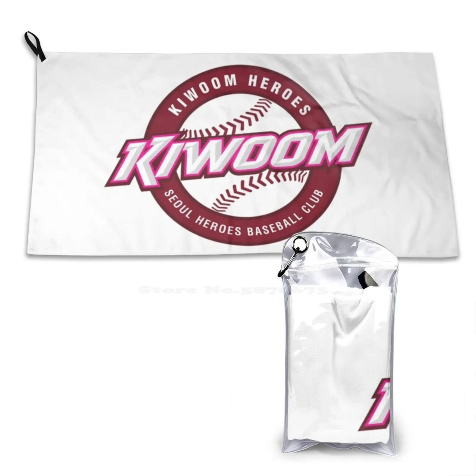 Kiwoom Heroes Kbo Logo منشفة استحمام ناعمة منشفة خارجية Kiwoom Heroes الكورية البيسبول جامعة الأساطير Kbo منظمة النادي