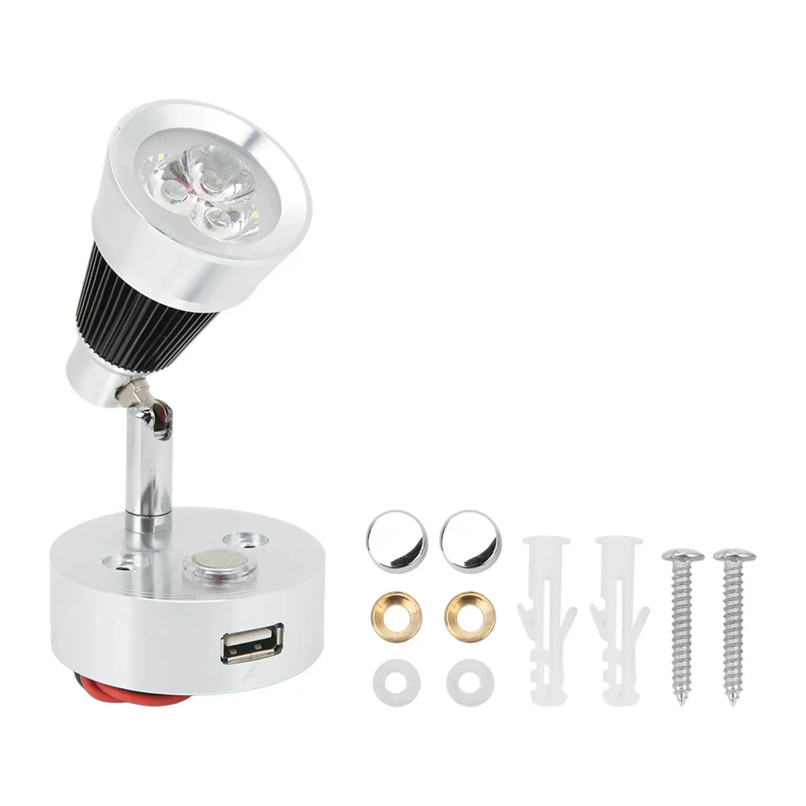 

LED Trailer Reading Light Interior Reading Spotlight Classic Wall Mounted Modern 90° Rotatable for boats Yachts