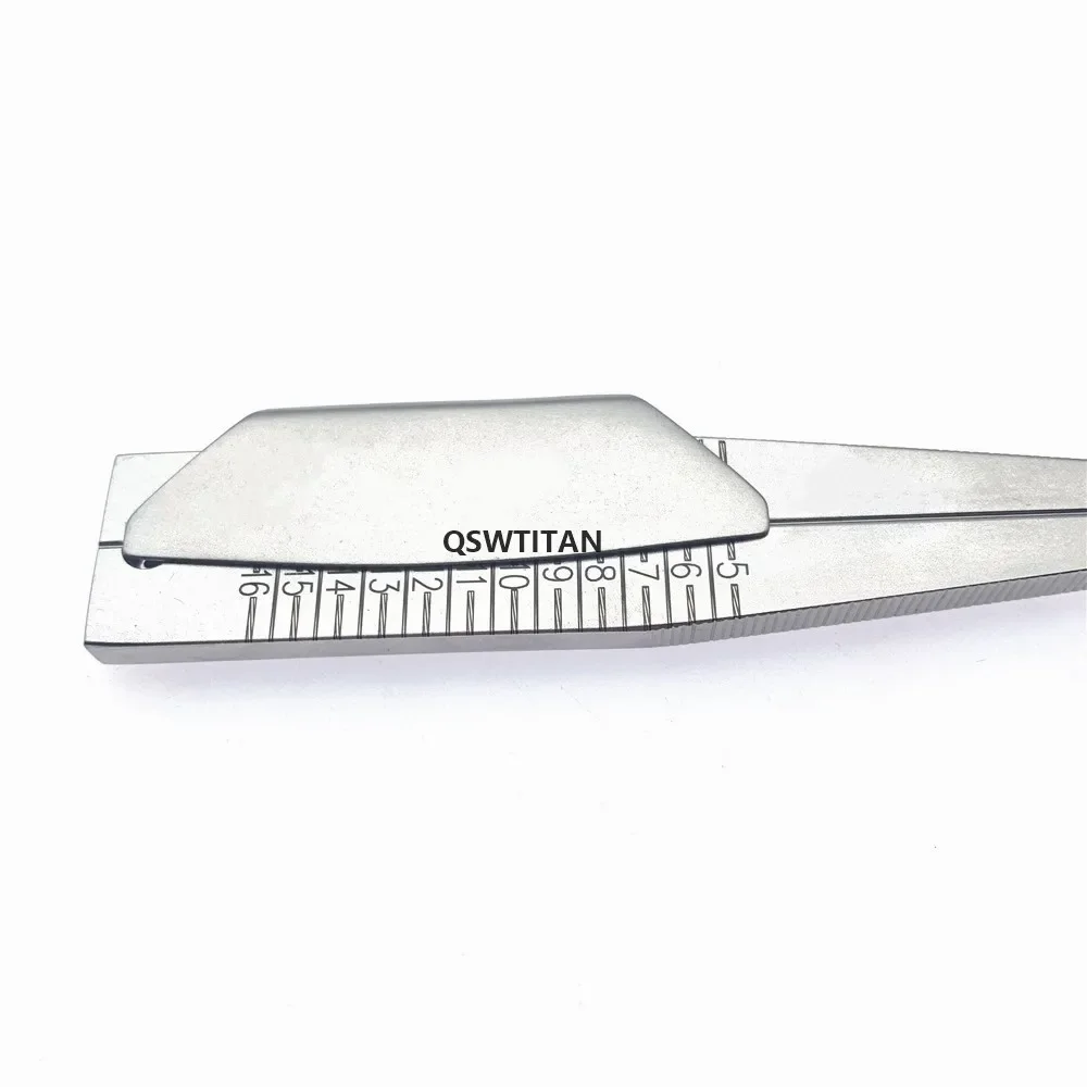 QSWTITAN Orthopedic Surgical Instruments Stainless Steel Tibial Depth Gauge Ruler