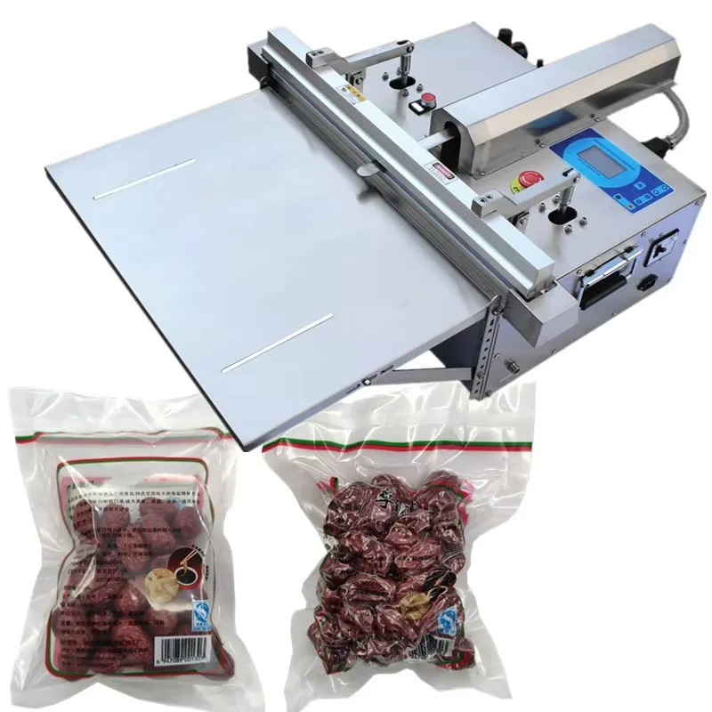 Electric Stainless Steel DZ260 Table Top Nitrogen Sealer Machine Gas Fill for Food Roast Coffee Beans Dates Customized