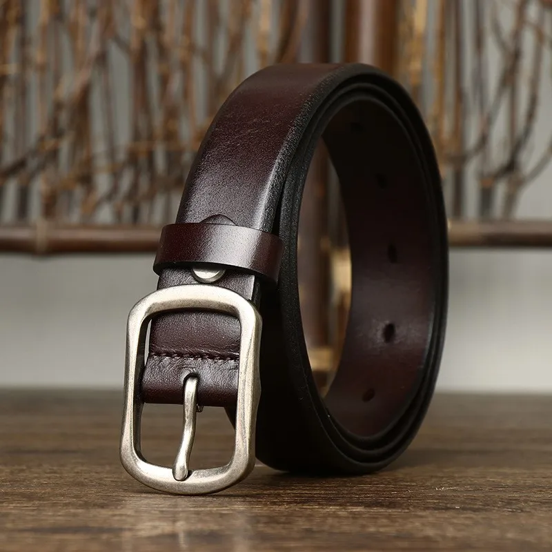 29CM fashionable belt women's leather top layer simple casual and versatile suitable for both men women
