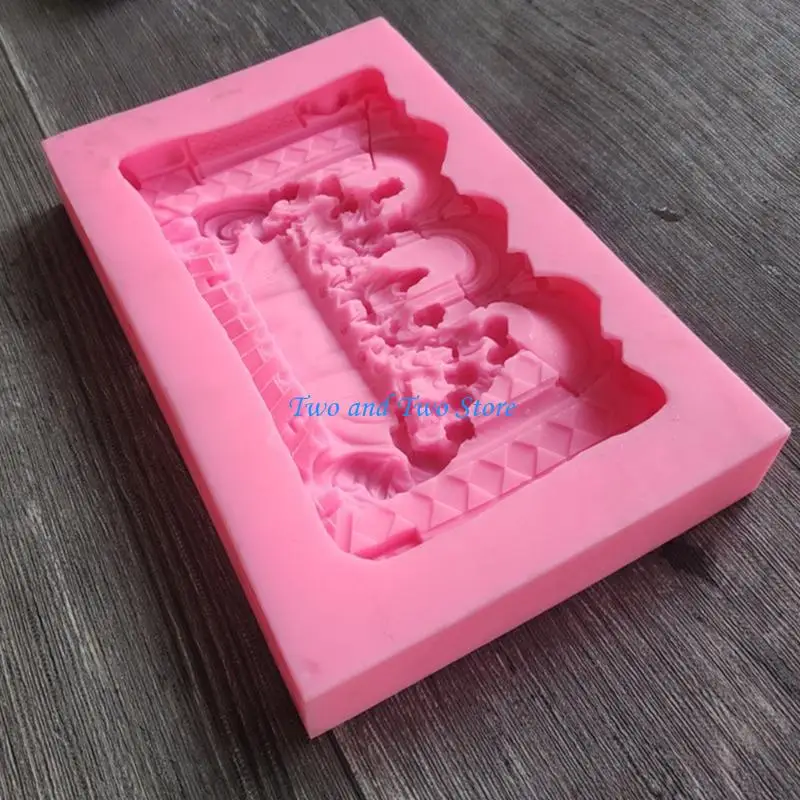 HX6F The Last Supper Photo Frame Listing Mould for DIY Handmade Crafts