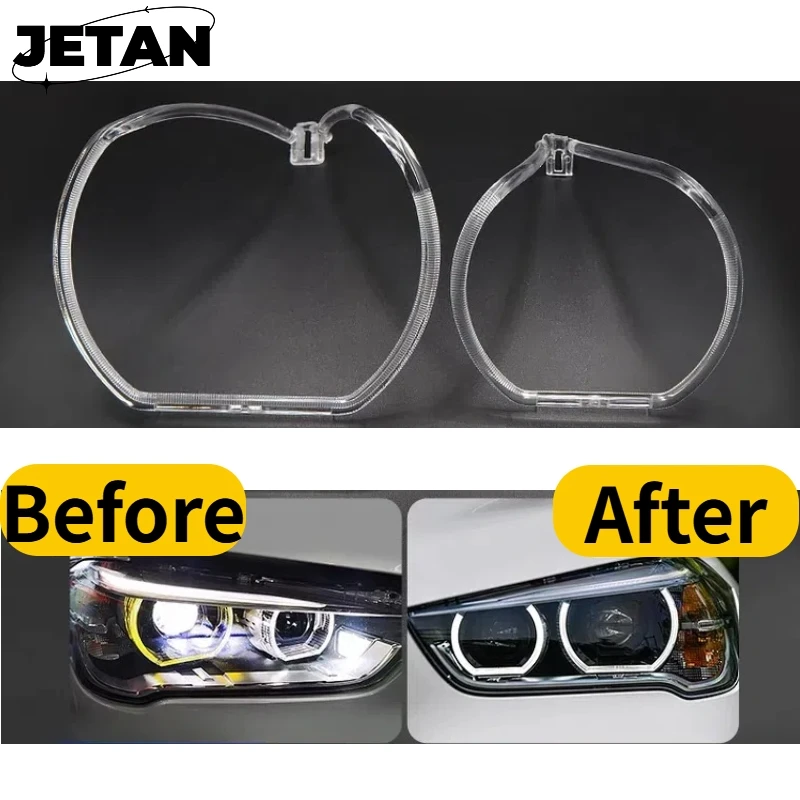 

For BMW X1 F48 F49 2016 2017 2018 2019 Car DRL Daytime Running Light Guide Plate Replacement Headlight Angel Eyes Tube