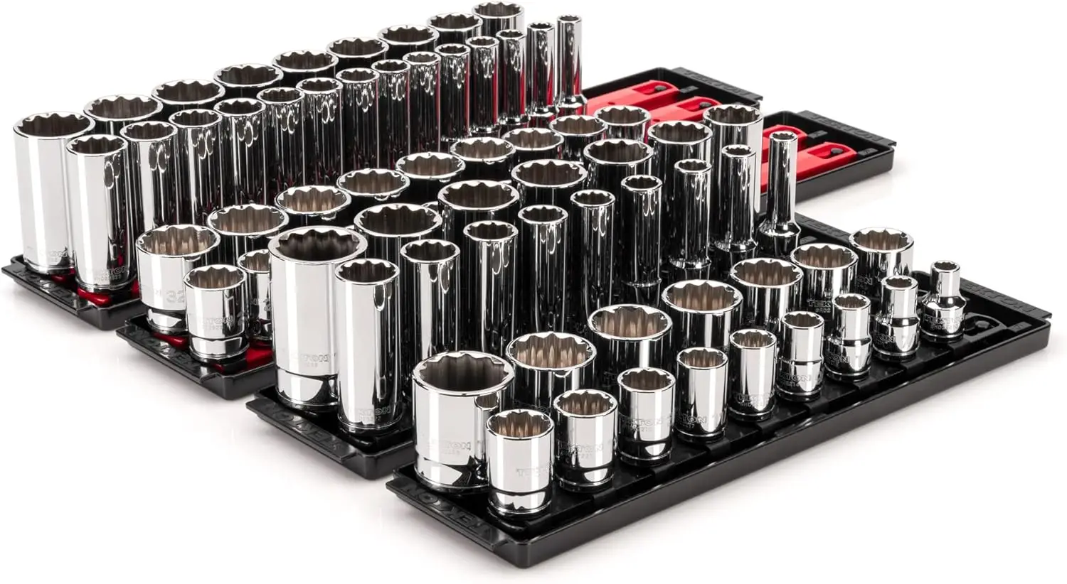 1/2 Inch Drive 12-Point Socket Set With Rails, 78-Piece (3/8-1-5/16 In., 10-32 Mm) | Shd92216