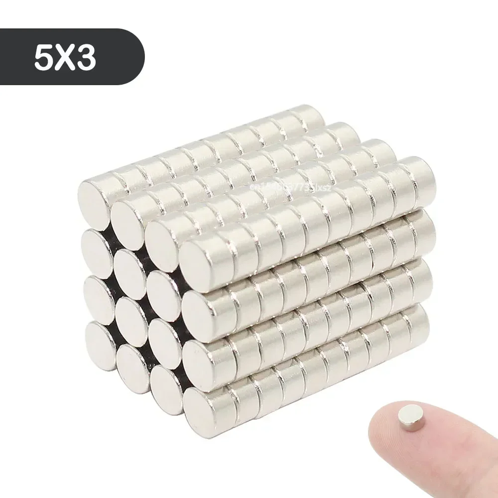 20/30/50/80/100 Pcs 5x3 Neodymium Magnet 5mm x 3mm N35 NdFeB Round Super Powerful Strong Permanent Magnetic imanes Disc 5*3