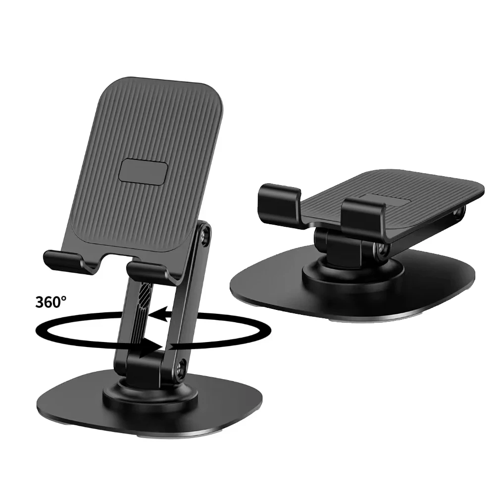 

360 ° Вращающийся дорожный держатель для смартфона, настольный держатель для мобильного телефона, подставка для iPhone, Samsung, Xiaomi, складной кронштейн для офиса и дома