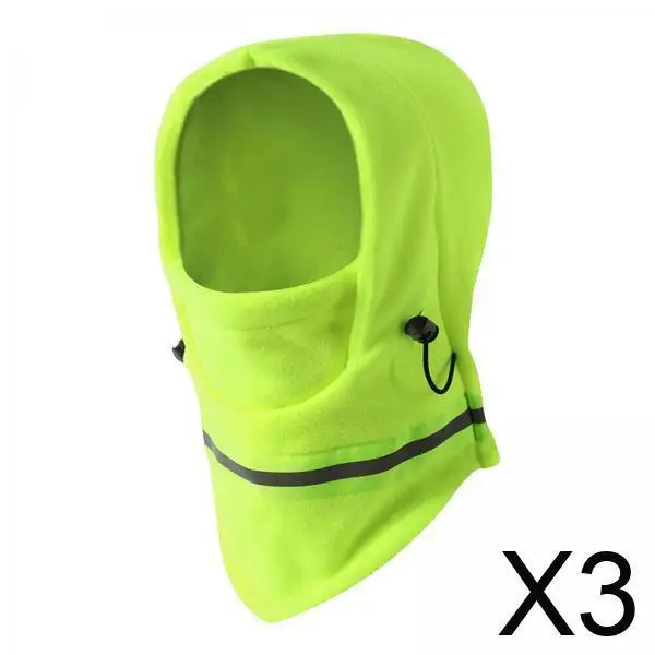 

Soft Fleece Winter Warm Hat Air Vent Balaclava Thermal Reflective Stripe for Unisex Adults Hiking Biking Skiing Outdoor Sports
