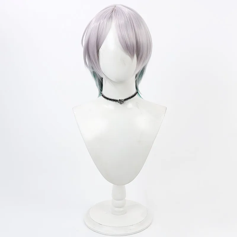 Déesse de la victoire: NIKKE Brid cosplay perruque bicolore dégradé long cuir chevelu en silicone cadeau d'Halloween