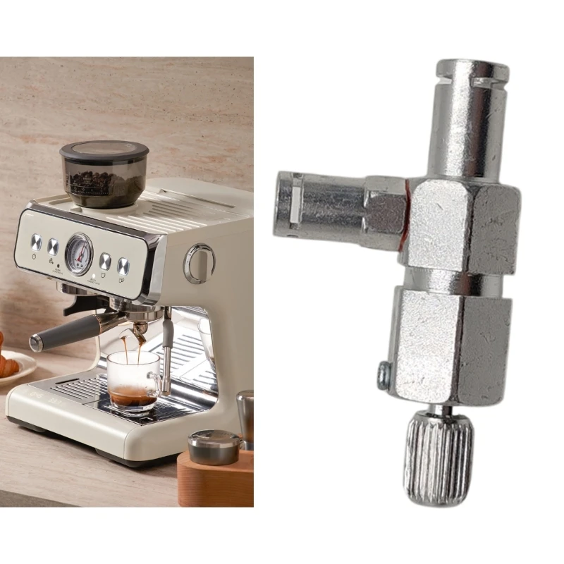 Multifuntional Coffee Maker Steam Valves Connector Aluminum Alloy Texture Suitable for Coffee Enthusiasts and Cafes