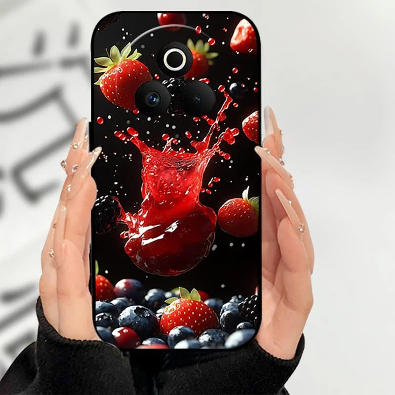 حافظة لهاتف Realme P3 Pro غطاء ممتص للصدمات أسود من السيليكون الناعم من مادة البولي يوريثان الحراري لهاتف Realme P3 Pro حافظة لهاتف Realme P3 Pro 5G غطاء خلفي Fundas #4