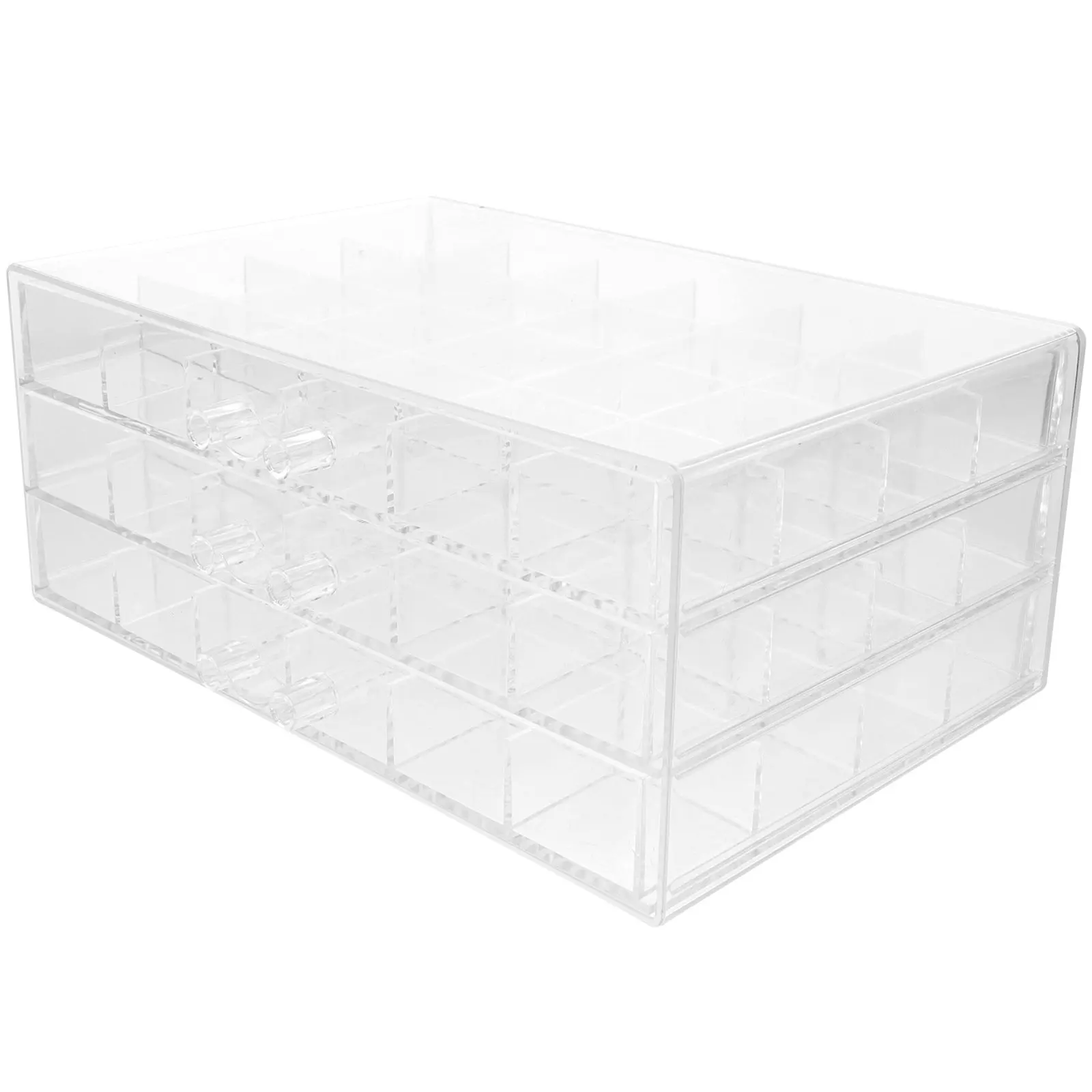 

Multilayer Storage Box Clear Drawer Design For Jewelry Earring Bead Organizer Nail Charms Craft Supplies Desktop Vanity