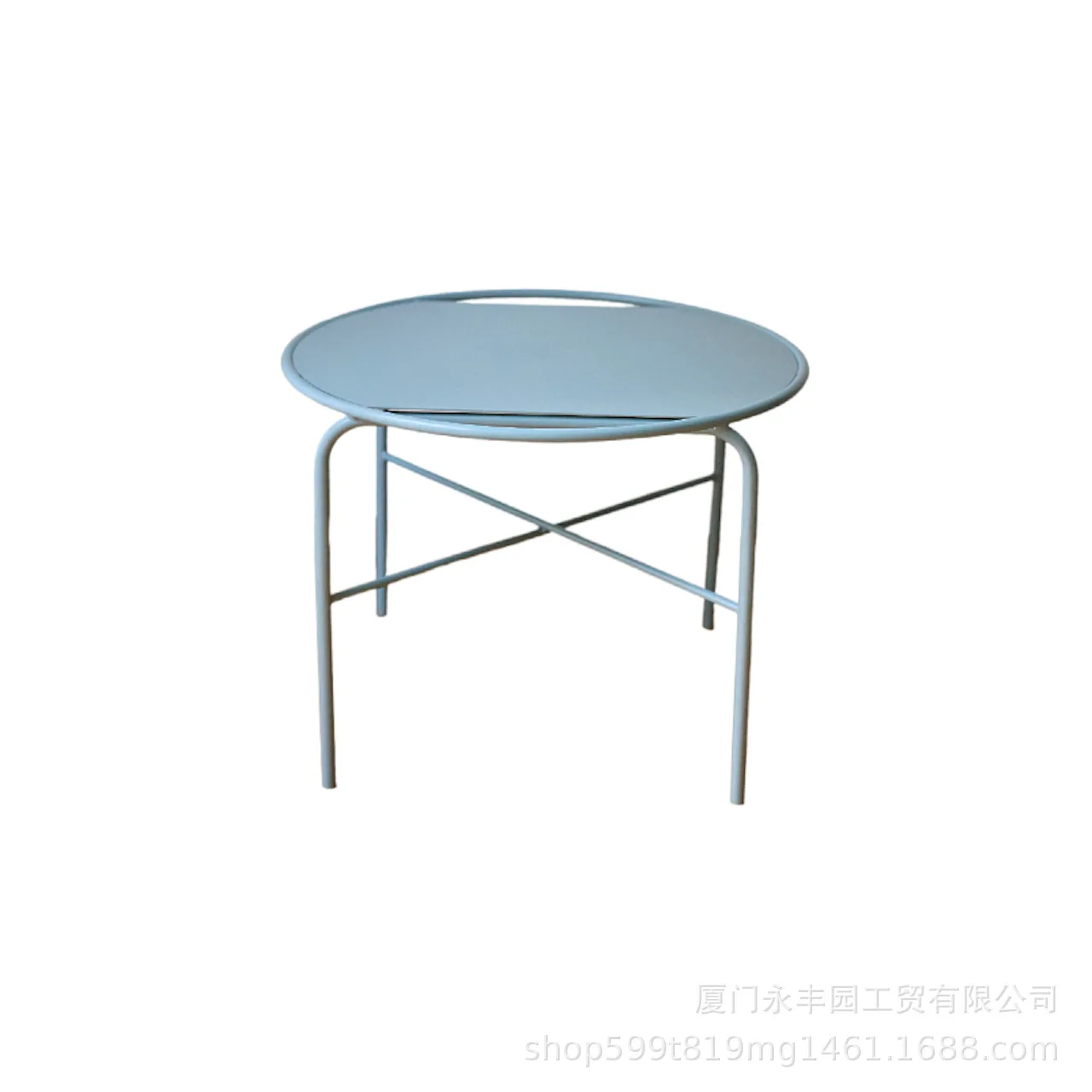 

Blue metal side table minimalist modern minimalist living room sofa round table