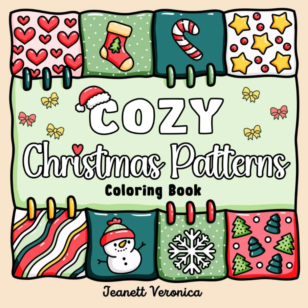 UYEE COZY GIRL Coloring Book In Cozy Moments For Relaxation Educational Doodles Book Featuring Adorable Creepy Creatures