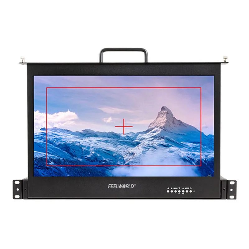 Feelworld Broadcast Director Monitor SC173-9HD-56 17.3 Inch 1RU Pull Out Rack Mount Monitor Full HD1920x1080