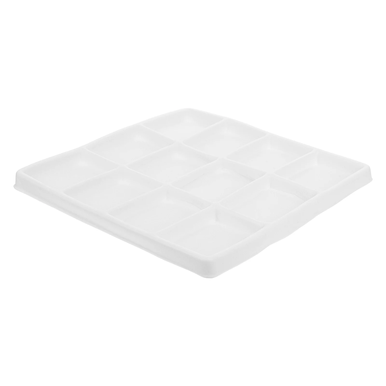 

12-Compartment Jewelry Display Plate Gemstone Organiser Tray Earring Bracelet Bangle Storage Showcase Dish Box