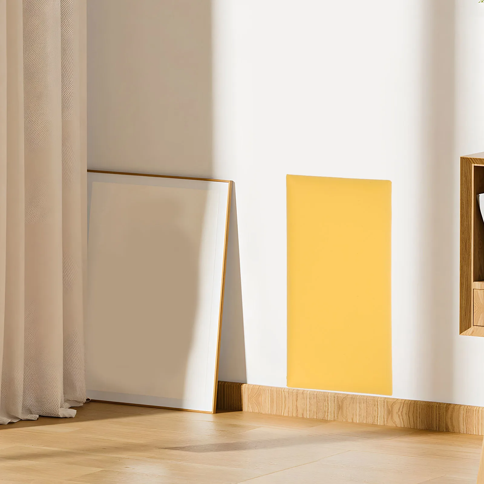 

Anti-Collision Soft Wall Sticker 20X40Cm Yellow Pvc Room Protector Impact Resistant Decorative Padding For Playroom