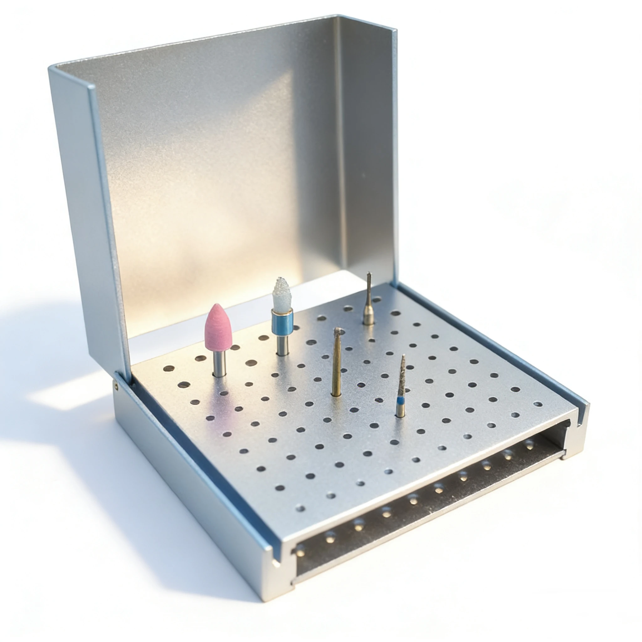

Dental Cleaning Stand Autoclave Sterilizer Holder Box 86 holes For High/Low Speed Dental Burs Drills