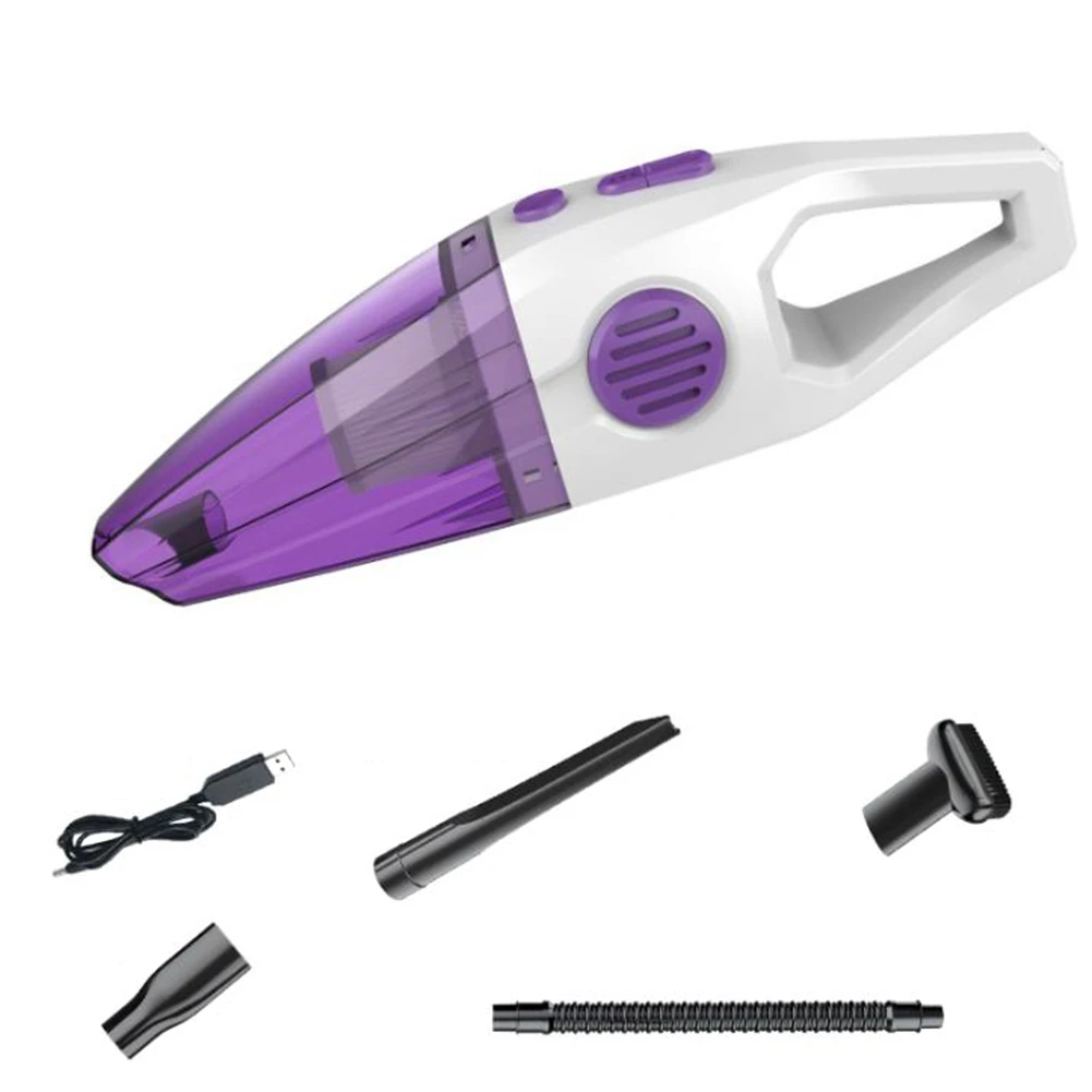 

Handheld Wireless Vacuum Cleaner Home Cordless Wet Dry Mini Vacuum Cleaner Dust Collector for Home Car Cleaning Purple