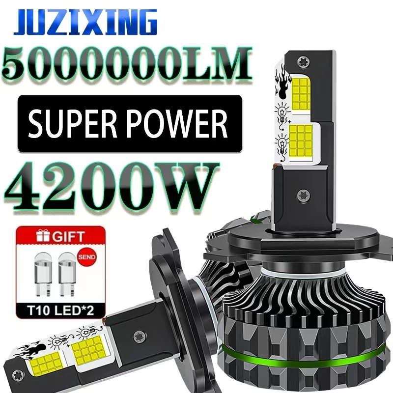 

JUZIXING Led Headlight Lamp Bulb for Cars 3300W Powerful Lamp 6000K Canbus No Errors Car Light Super H1 H9 9005 HB3 9006 HB4