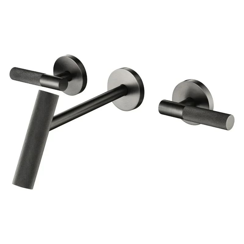 

All-copper simple embedded concealed basin faucet bathroom cabinet washbasin hot and cold basin faucet AM2504