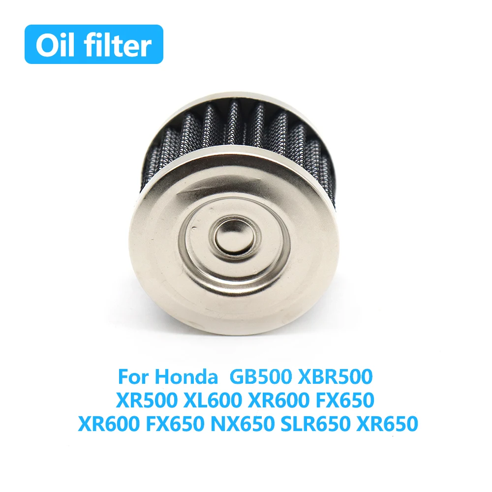 Accesorios de motocicleta filtro de aceite de motor para Honda GB500 XBR500 XR500 XL600 XR600 FX650 XR600 FX650 NX650 SLR650 XR650