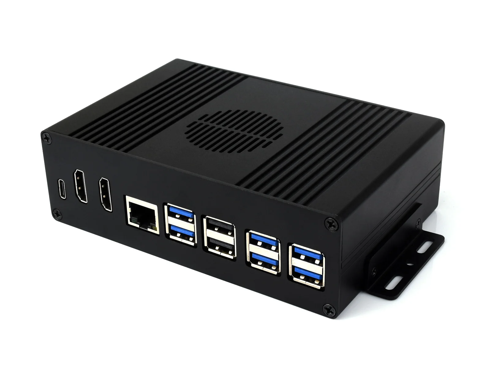 Pi5 Module BOX-B,Multi-functional All-in-one Mini-Computer Kit Designed for RPi 5 (NOT included),4-ch USB3.2 Gen1