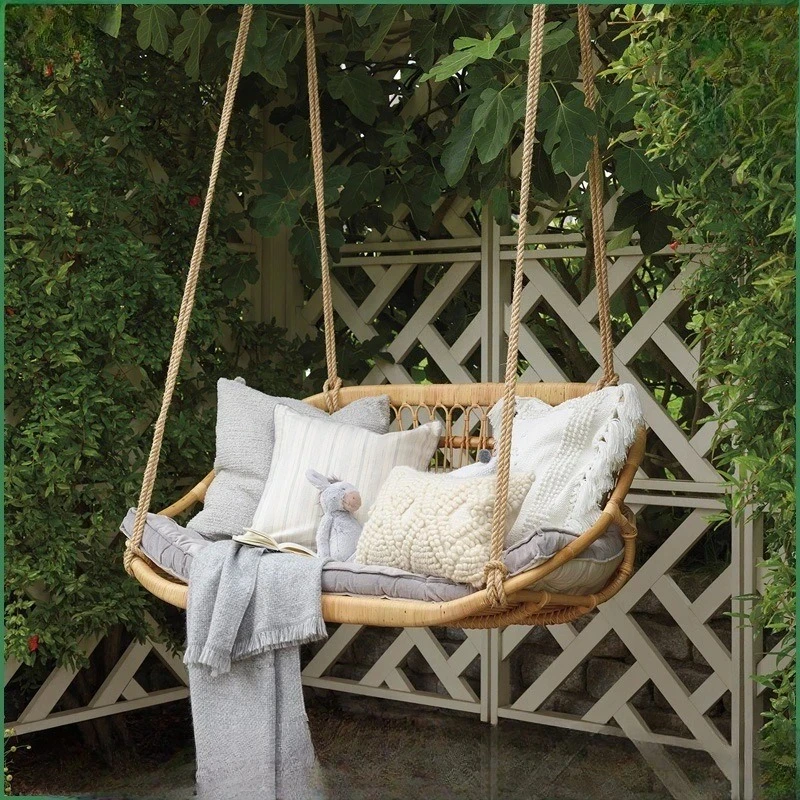 

PYH Hanging Basket Rattan Chair Double Indoor Hammock Swing Home Use Homestay Living Room Rocking Chair