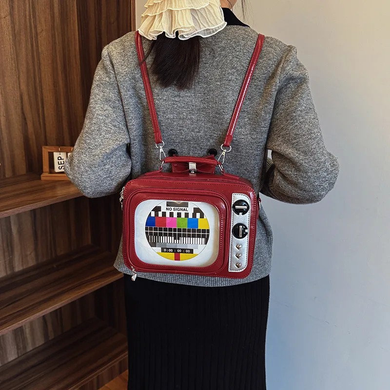 Vintage TV Cute Crossbody Bags for Woman Shoulder Bag Large Capacity Designer Bags Handheld Transparent Jelly Bag Сумка Женская