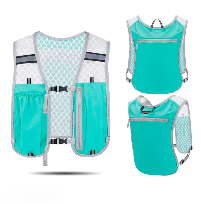

Running Outdoor Cycling Vest Nylon Lightweight Sports Storage Backpack Hiking Trekking Breathable Adjustable Straps Fitness Gear
