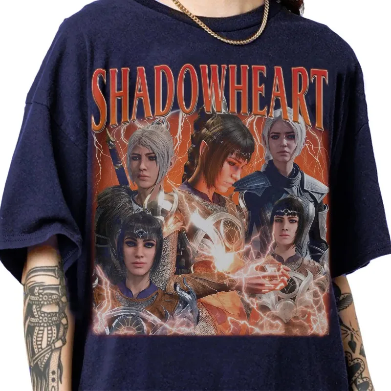 Limited Shadowheart Baldur's Gate 3 90s Bootleg Vintage T-Shirt, Shadowheart BG3 Game Streetwear Classic Tee