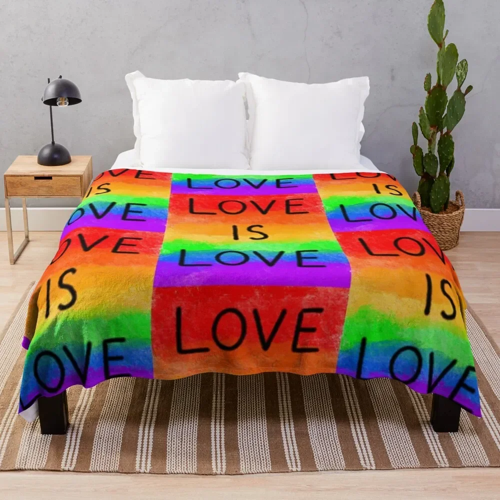 

Love Is Love- Pride Throw Blanket for sofa Flannel Blankets