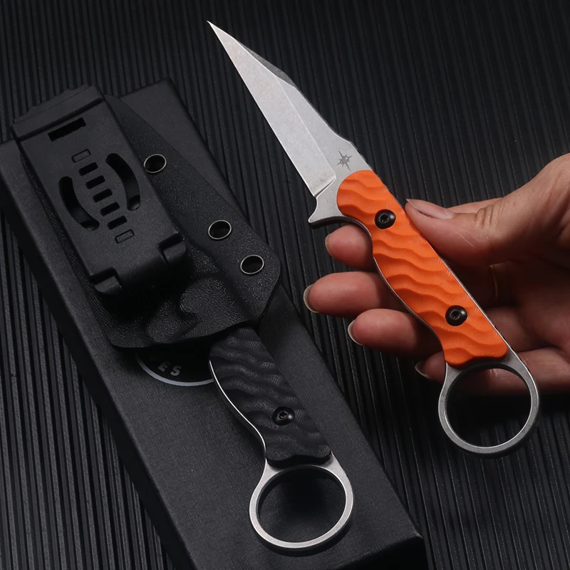 Outdoor folding knife CPM S30V stainless steel high-end wilderness survival defense survival knife, self-rescue tool