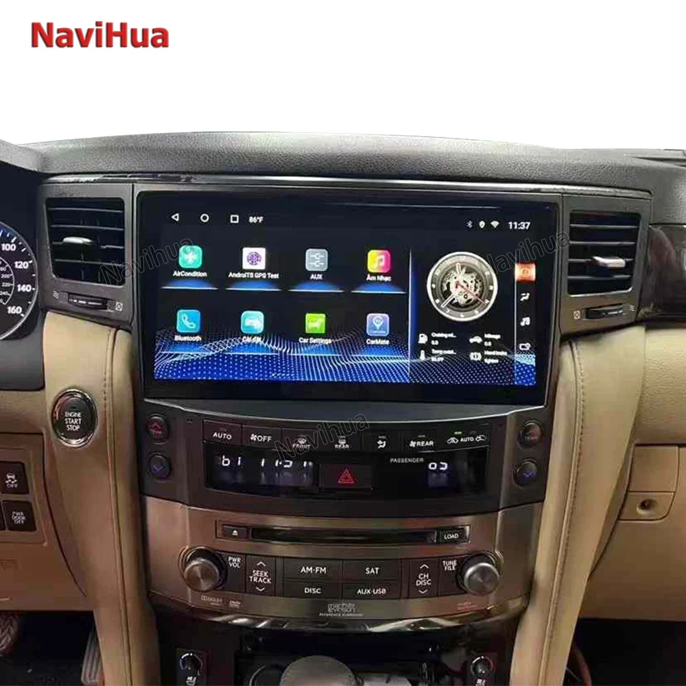 For Lexus LX570  2008 2009 2010 2011 2012 - 2015 Android Car Radio 2 Din Carplay Automotive Screen Multimedia Auto GPS Audio