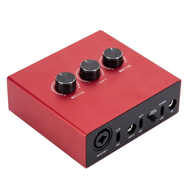 

New--Recording Sound Card For Live Recording, Arrangement, Dubbing, Recording, Mixing, External Sound Card Drive-Free