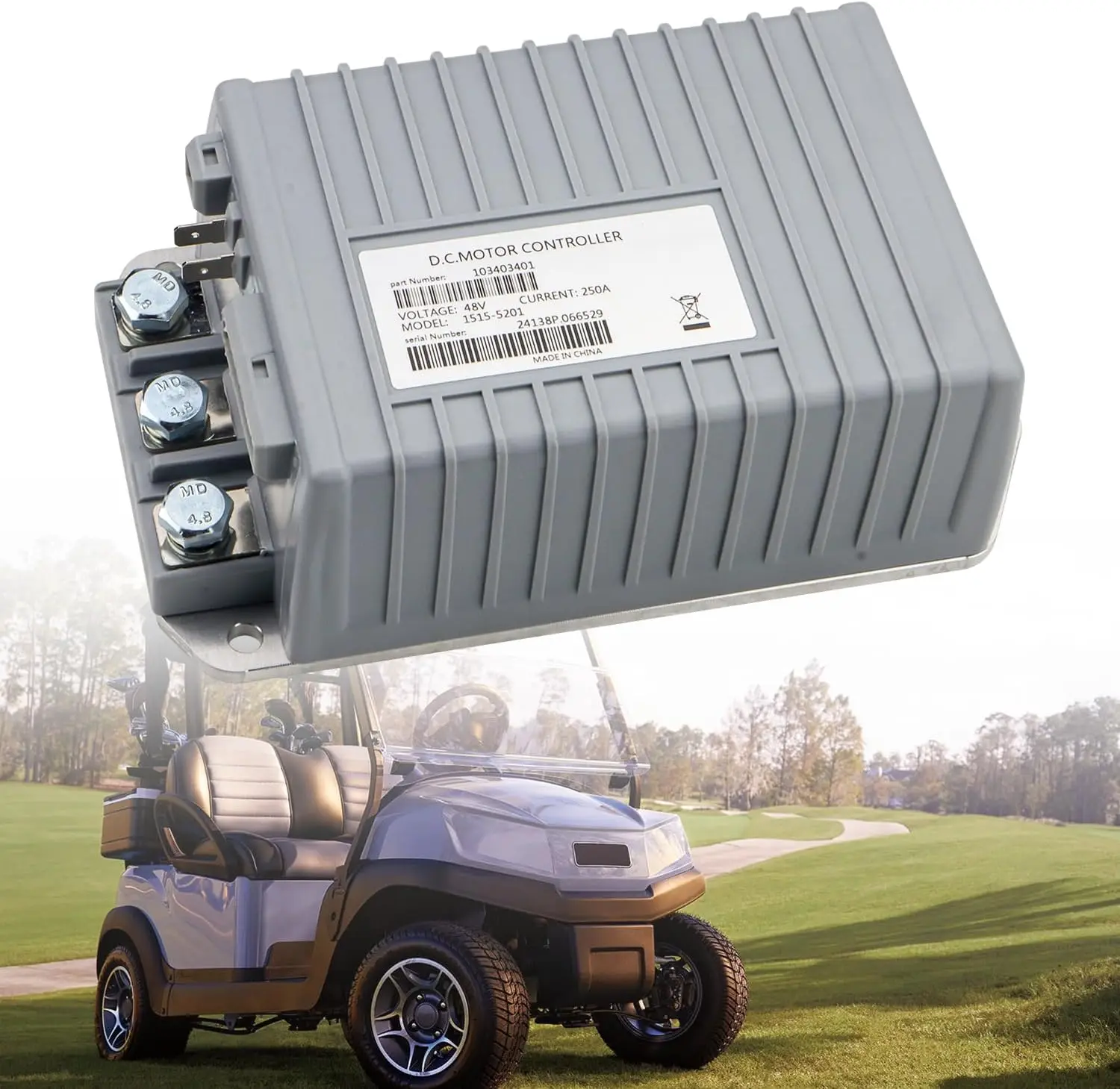 

Golf Cart Motor Speed Controller 1515-5201 48V 250A Fits 2009-UP Club Car Precedent Electric OEM# 103403401 103403402 15155201