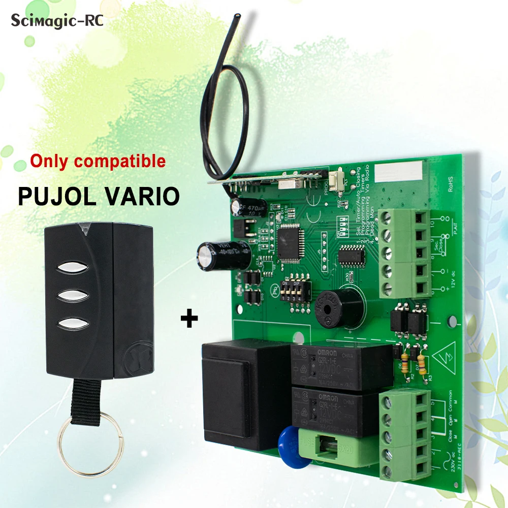 PUJOL VARIO Code Remote Control Receiver 230V AC 24V DC Switch Modules And PUJOL VARIO Handheld Remote Transmitter