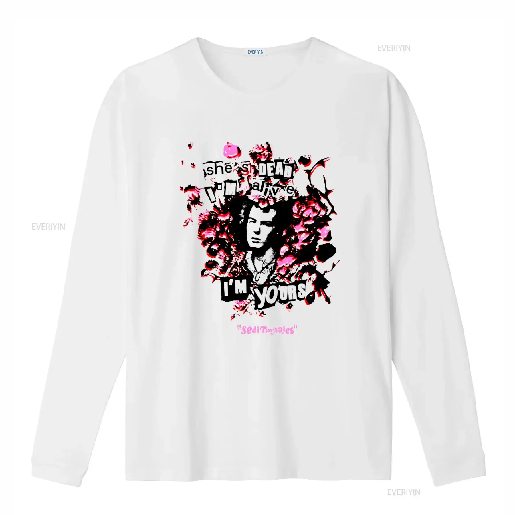 Seditionaries She'S Dead I'M Alive Yours Men'S T Shirt Stylish Print for Fashion Forward Individuals vintage Washed Soft