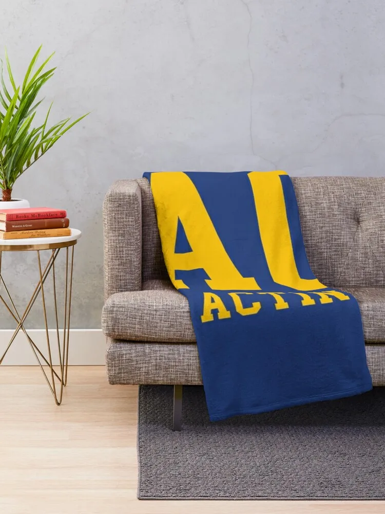 pace acting - college font curved Throw Blanket sofa Large Blanket Soft Blanket