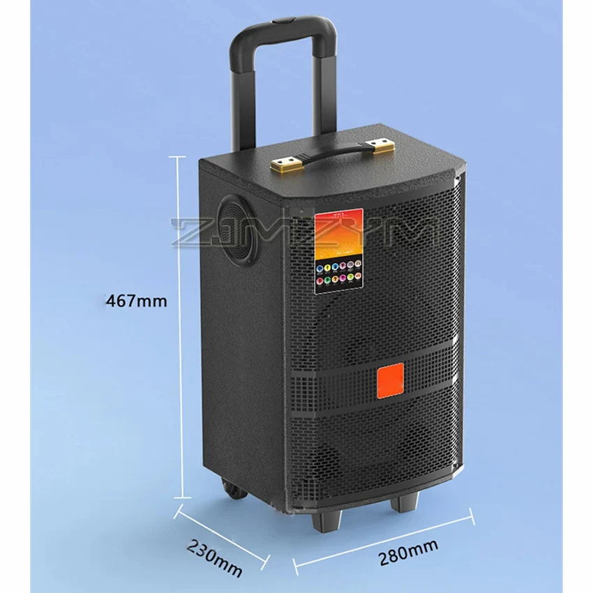 1000W 휴대용 스피커 무선 블루투스 야외 고출력 카라오케 고음량 서브우퍼 가정용 220V