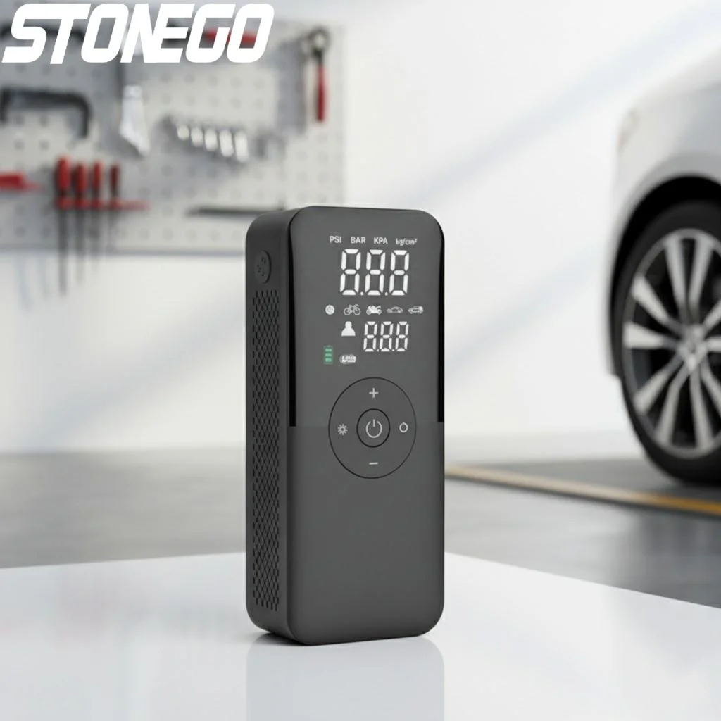 

Портативный перезаряжаемый цифровой воздушный насос для автомобиля, мотоцикла, велосипеда, мячей, беспроводной компрессор для накачки шин