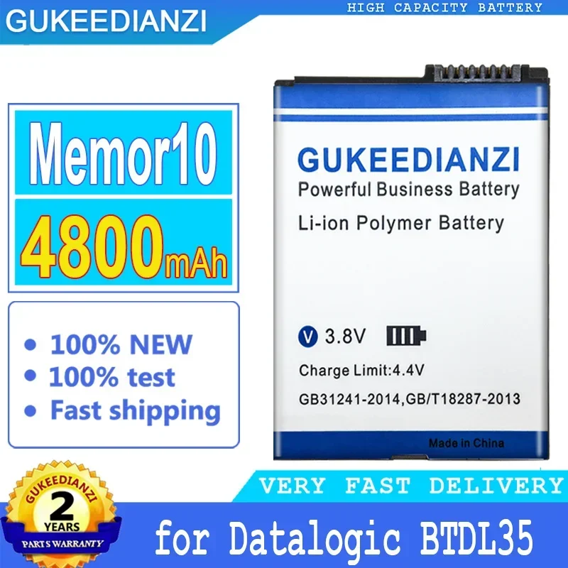 

GUKEEDIANZI Battery Memor10 for Datalogic BTDL35, Big Power Battery, 4800mAh