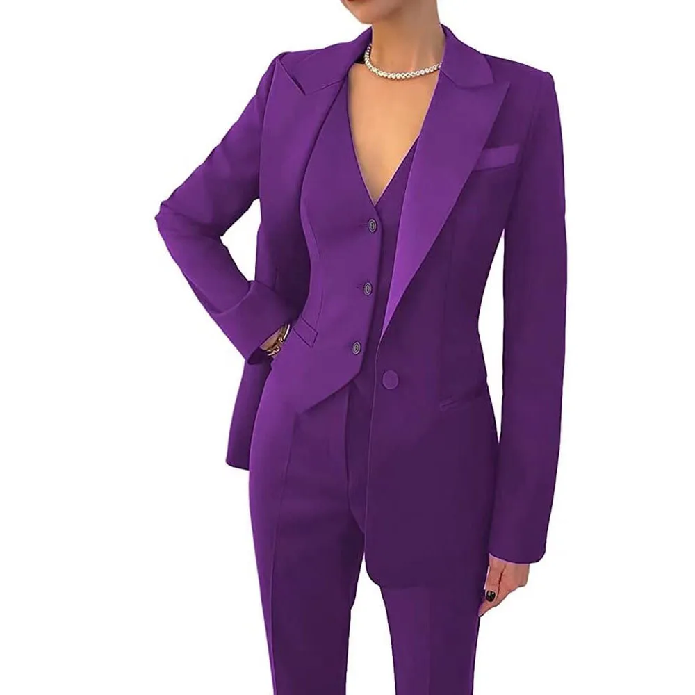 Customized Business Suits for Women, Classic 3 Piece Set, Women\'s Suit, Pant Sets, Work Office, Professional, Plus Size