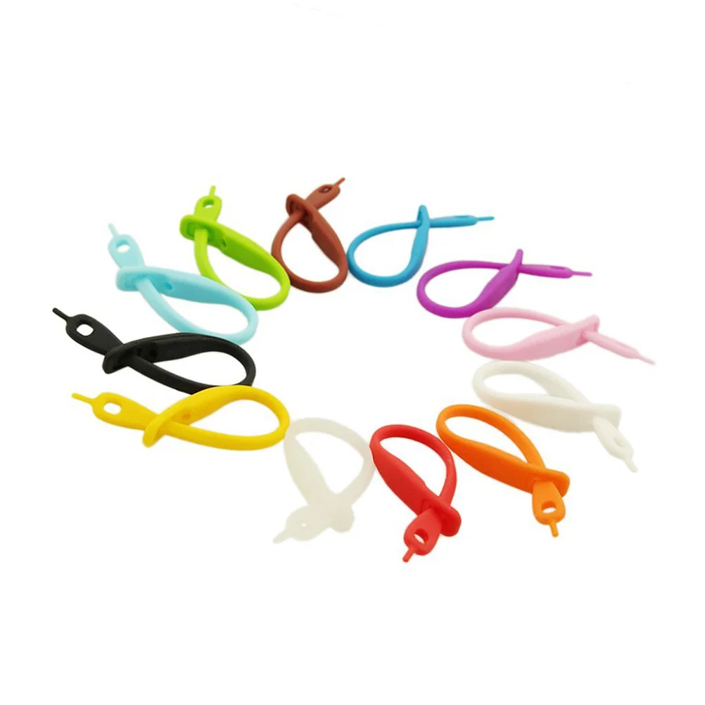 

12Pcs Silicone Wine Glass Strip Tags Drink Markers Party Bar Wedding Home Wine Glass Strip Tag Wineglass Drink Marker