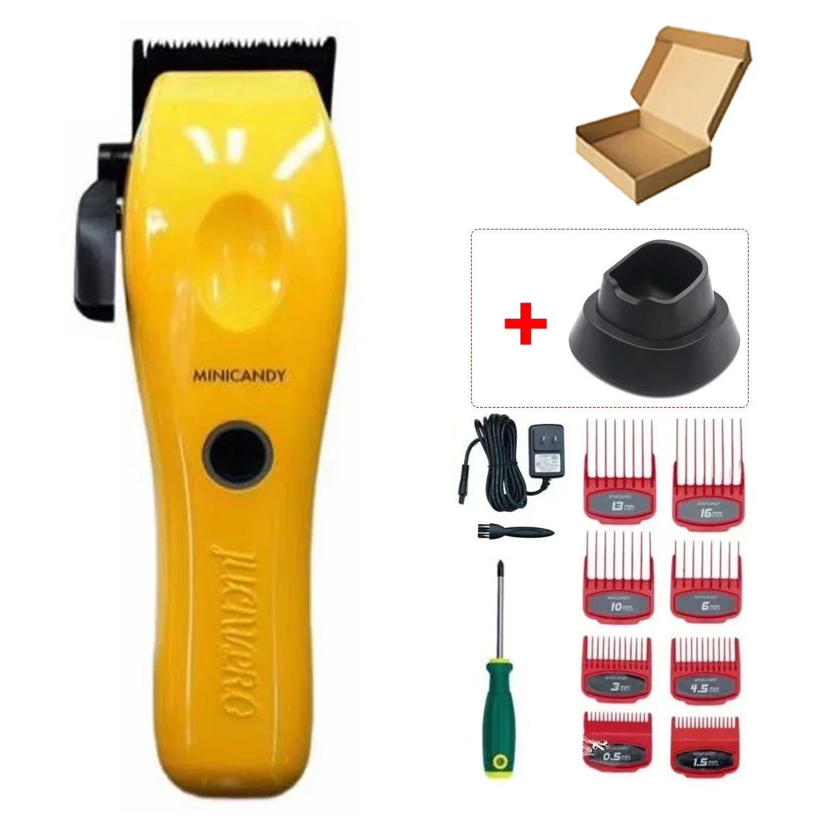 JUCAI PRO JC01 MINICANDY ماكينة قص الشعر للرجال 8800 دورة في الدقيقة DLC شفرة لاسلكية احترافية لقص الشعر ماكينة تشذيب الشعر