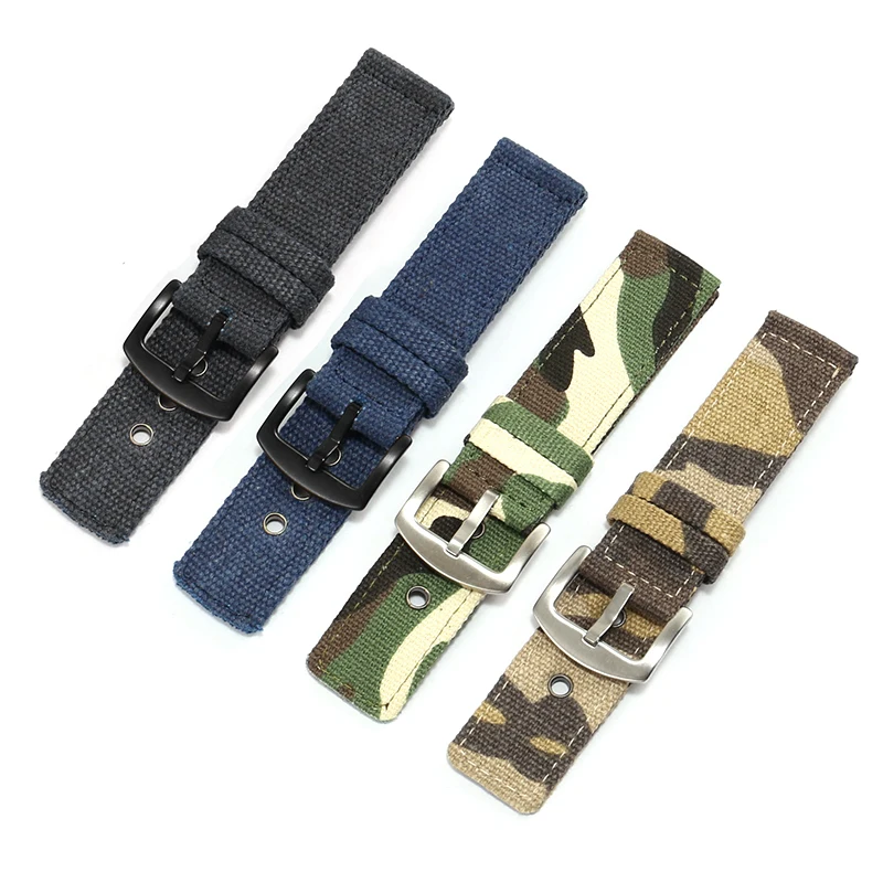 

PEIYI Quality Nylon Watchband Men's Women's Sports Mountaineering Series Canvas Replacement Watch Belt 18 / 20 / 22 / 24mm