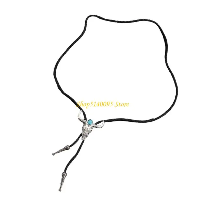 ربطة عنق من جلد البولي يوريثان مطبوعة على شكل حيوان رقيق من DXAE، تصميم خفيف الوزن وقلادة قابلة للتعديل لحفلات الزفاف ووظائف