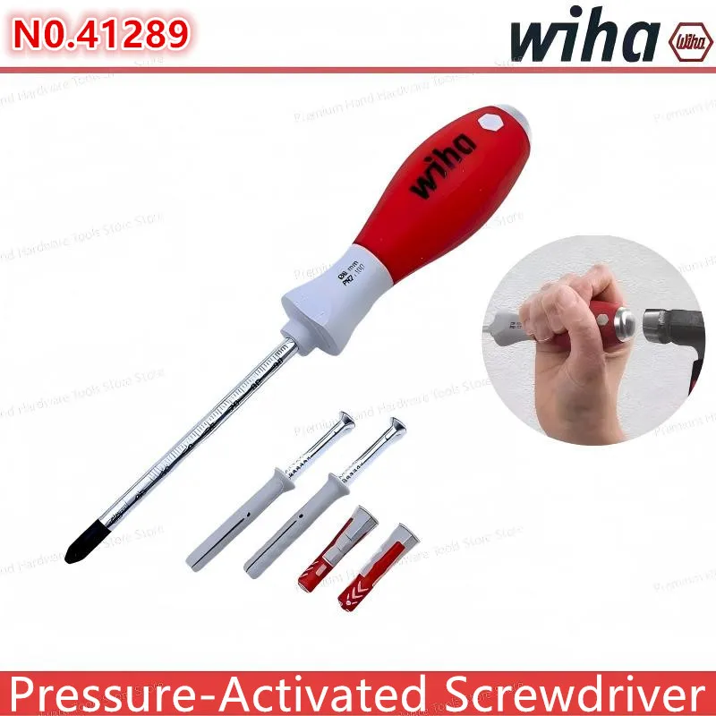 

WIHA 41289 SoftFinish Impact-Resistant Perforated Cross-Head Screwdriver 5-Piece Set with Scale SB534S5