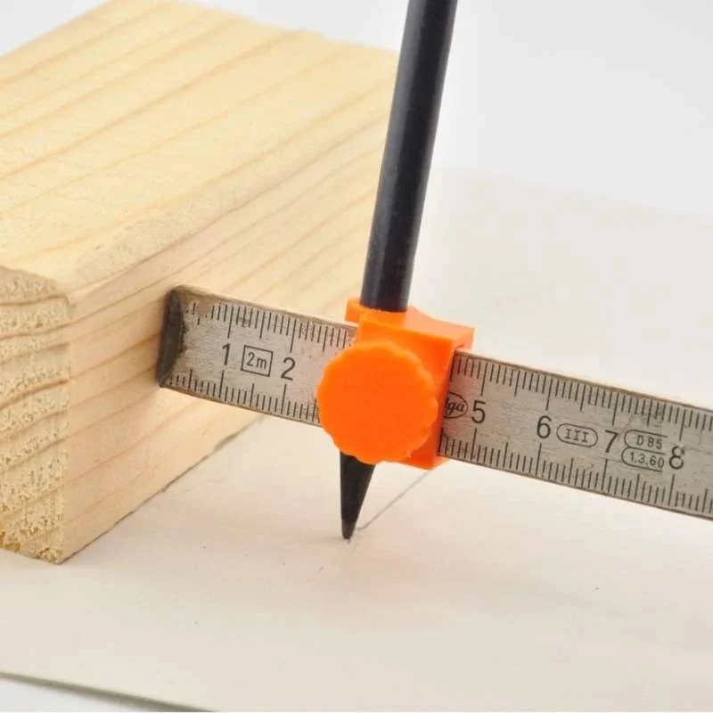 Contour Gauge With Pencil Slot Woodworking Profile Marking Template Carpenter Measuring Drawing Tool